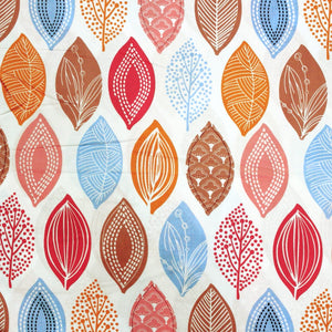 Full View Leaf Floral Design Cotton Dohar, Pink