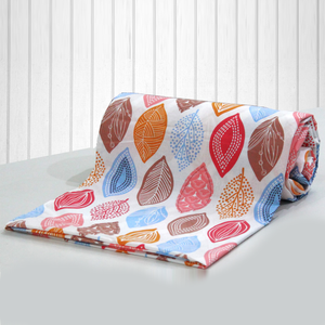 Printed Pink Feathers Vector Pattern Cotton Duvet Cover