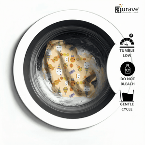 Washing machine with Kids Reversible Cotton Dohar