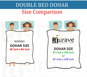 Pearl Texture Floral Print 300TC Cotton Dohar Comforter In Maroon At Best Prices