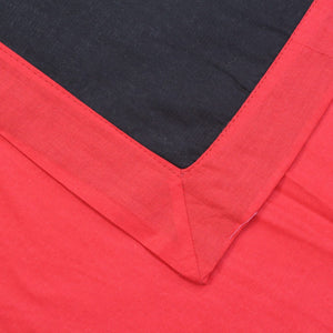 Cozy Plaino Designer Plain Reversible Cotton Dohar Online In Black