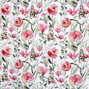 Soft Floral Print 144 TC Cotton Fitted Bedsheet In Magenta At Best Prices