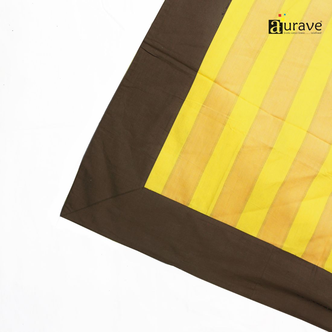 ALPHA Woven Cotton Check 1 Pc Table Cover - Yellow