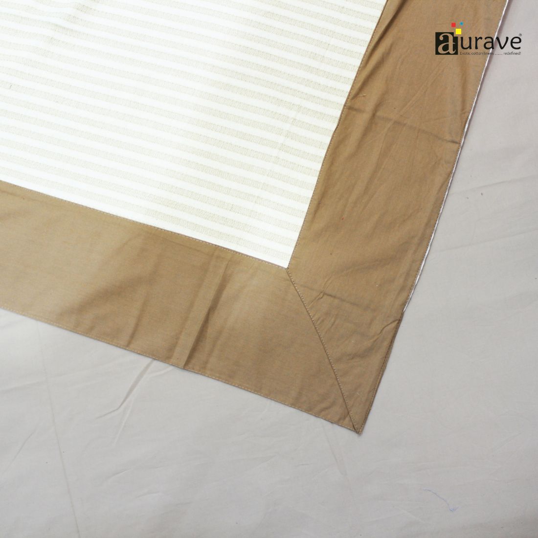 ALPHA Woven Cotton Check 1 Pc Table Cover - White