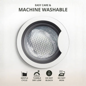 Waterproof Knitted Mattress Protector - White'Easy care & machine washable'.