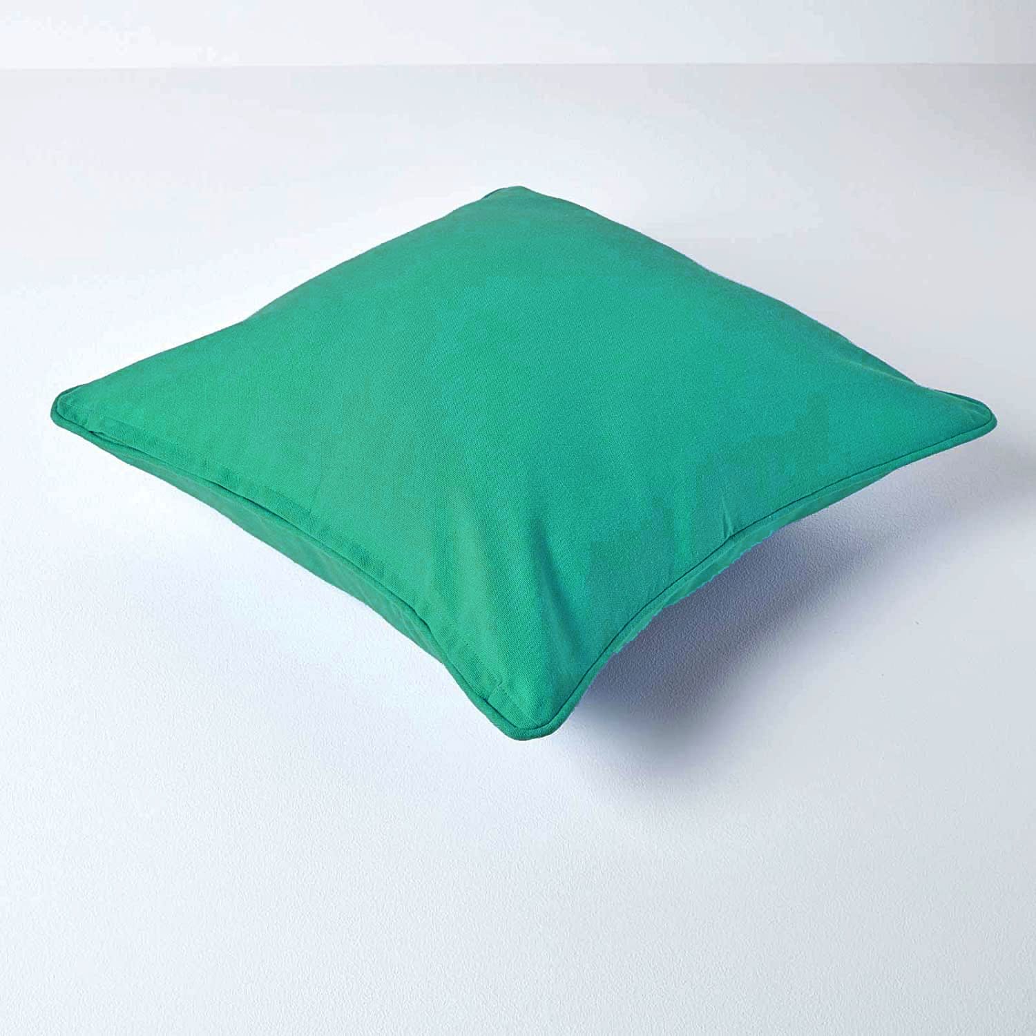 Plain Cotton Decorative Cushion Cover in Aqua Green online at best prices