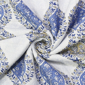 Soft Riva Floral Print Blue Cotton Dohar Online At Best Prices