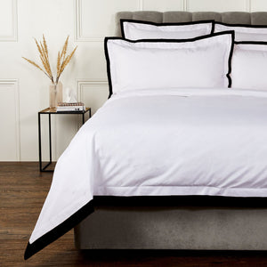 DIVINE 210 TC Cotton Dohar - White/Black