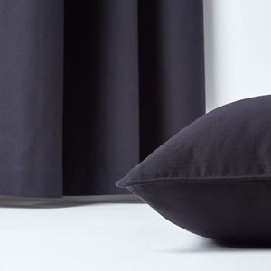Plain Cotton Decorative Cushion Cover 1 Pc in Black online at best prices