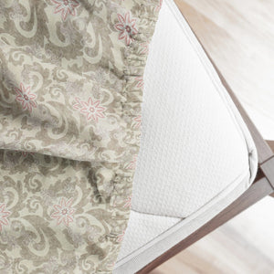Printed Floral Cotton 144 TC Bedsheet
