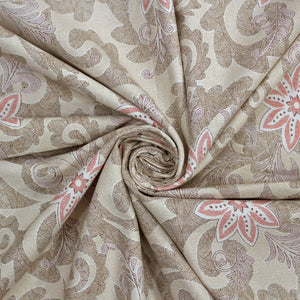 Printed Floral Cotton 144 TC Fitted Bedsheet