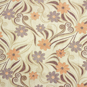 Close up View Printed Floral Cotton 144 TC Bedsheet Design