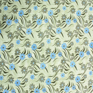 Printed Floral Cotton 144 TC Fitted Bedsheet Design