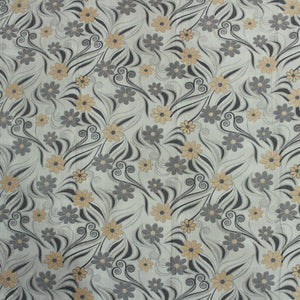 Full View Printed Floral Cotton 144 TC Fitted Bedsheet Design