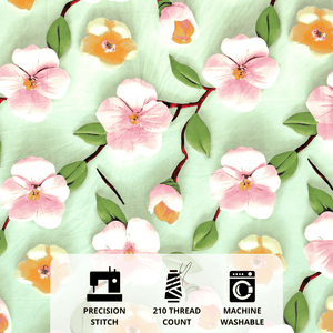 Fuul View Floral 7D Digital Printed Fitted Bedsheet Design