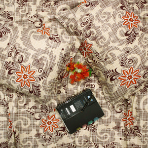 Printed Cotton Flare 144 TC Bedsheet with Pillow Covers