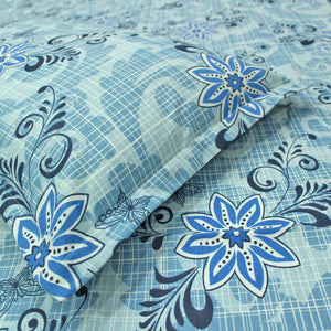 Close-up Printed Cotton Flare 144 TC Bedsheet with Pillow Covers