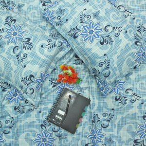 Printed Cotton Flare 144 TC Bedsheet with Pillow Covers