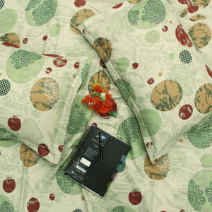 Printed Cotton Flare 144 TC Bedsheet with Pillow Covers