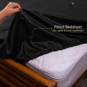 Fitted Bedsheet fits upto 8 inch Matterss