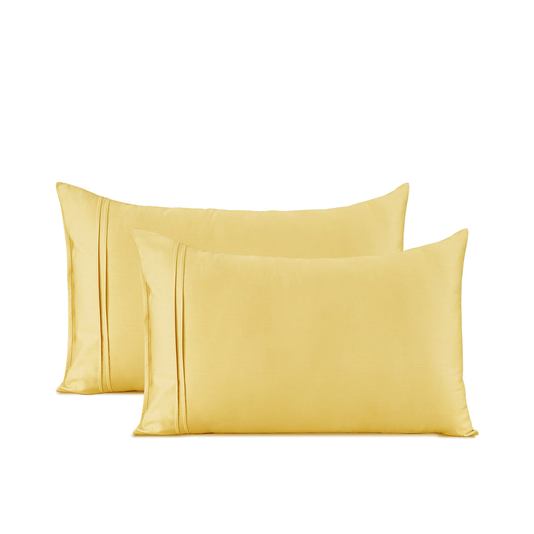 Cotton Satin 400 TC Designer Pillow Covers, Gold