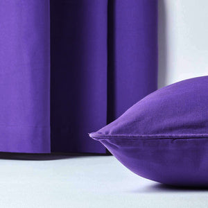 Plain Cotton Decorative Cushion Cover 1 Pc in Dark Purple online at best prices