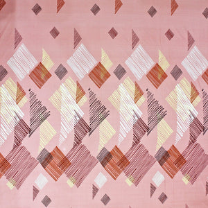 Printed Geometrical Cotton 250 TC Bedsheet Design