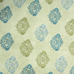 Printed Damask Cotton 250 TC Fitted Bedsheet Design