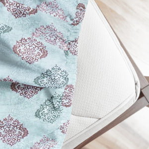 Printed Damask Cotton 250 TC Bedsheet