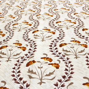 Printed Floral Cotton 250 TC Bedsheet Design