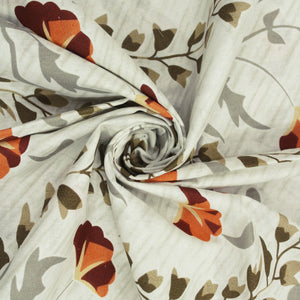 Printed Floral Cotton 250 TC Bedsheet