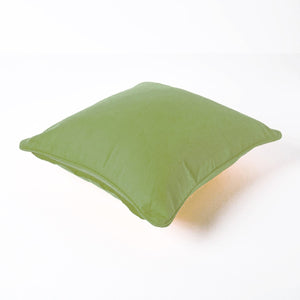 Plain Cotton Decorative Cushion Cover 1 Pc in Green online at best prices