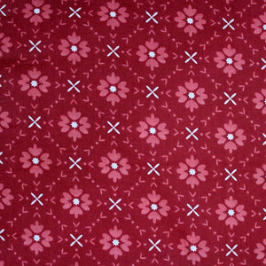 Embara Cotton Floral Pattern Reversible Dohar, Rust Design
