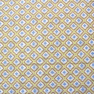 Yellow Cotton Reversible Single Dohar With Iris Designer Border At Best Prices