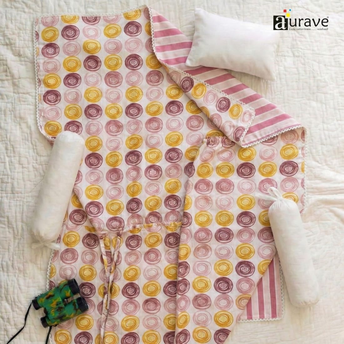 Cotton Baby Dohar Blanket - Magenta (0 to 24 months)