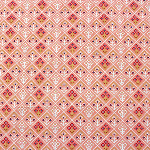 Soft Peach Cotton Reversible Dohar with Iris Designer Border At Best Prices