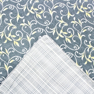 Grey Cotton Reversible Single Dohar With Iris Designer Border At Best Prices