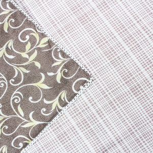 Soft Brown Cotton Reversible Dohar with Iris Designer Border At Best Prices