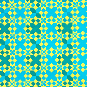Soft Cotton Geometrical Print 250 TC Cotton Fitted Bedsheet In Yellow At Best Prices