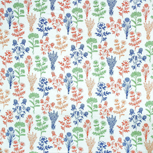 Soft Cotton Floral print 250 TC fitted bedsheet in Blue At Best Prices