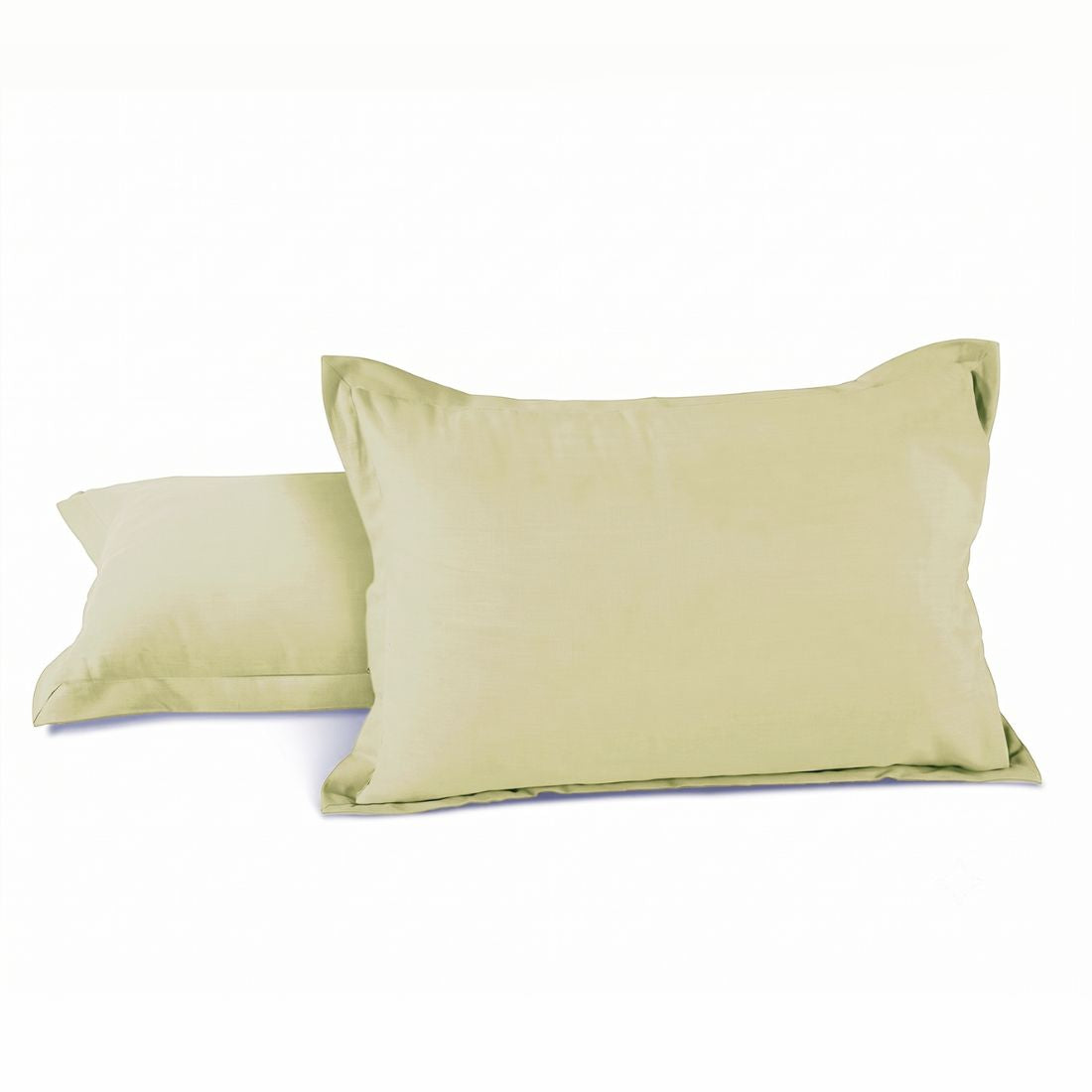 Plain Cotton 210 TC 2 Pcs Pillow Cover set - Khaki