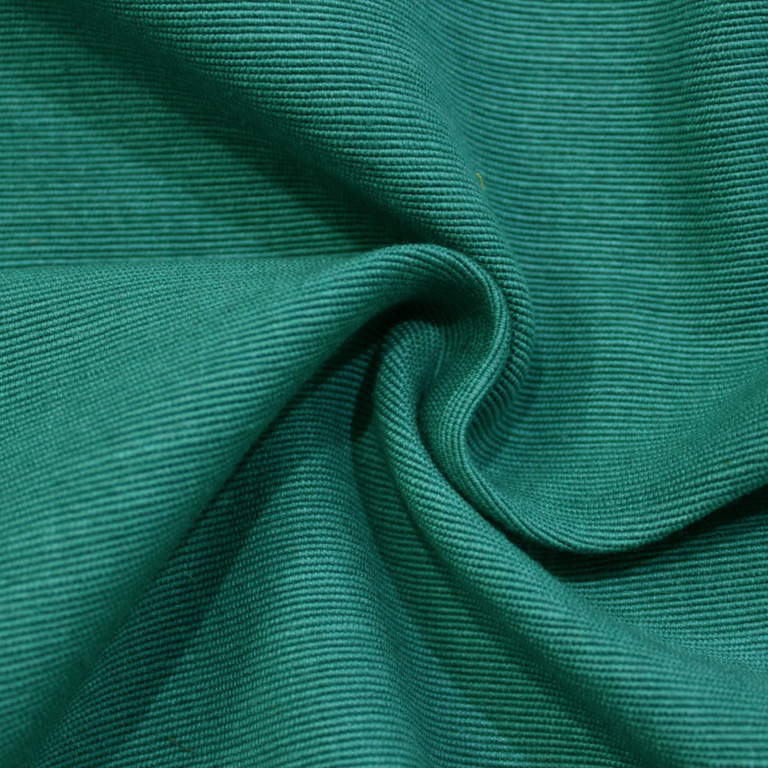 Handloom Corded Weave 330 GSM Plain Cotton Fabric 48" (122 cms) - Leek