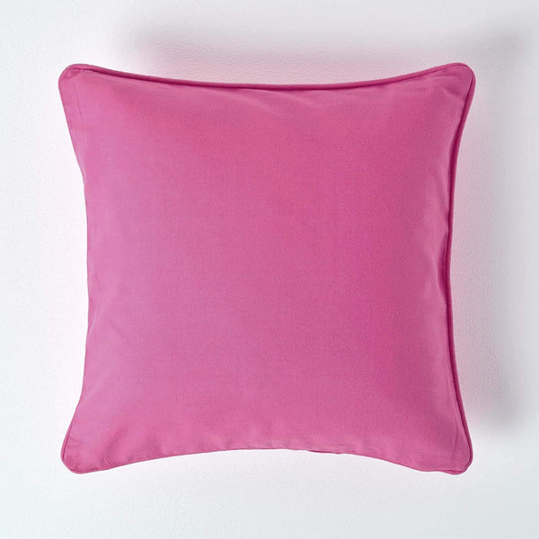 Plain Cotton Decorative Cushion Cover 1 Pc in Magenta online at best prices