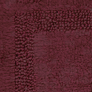 Close-up of AURAVE Luxury Reversible Cotton Bathmat, Maroon