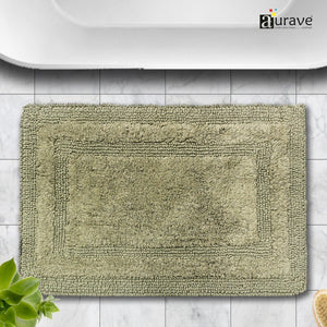 AURAVE Luxury Reversible Cotton Bathmat, Mouse