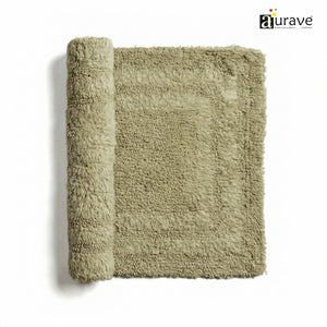 AURAVE Luxury Reversible Cotton Bathmat, Mouse