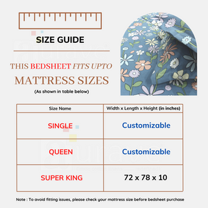 Stylish Multicolor 210 TC Cotton Geometrical Fitted Bedsheet At Best Price