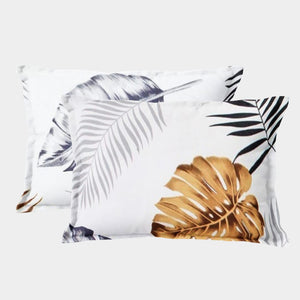 Soft Floral Print Pillow Cover Set In Multicolor Online At Best prices(2 Pcs)