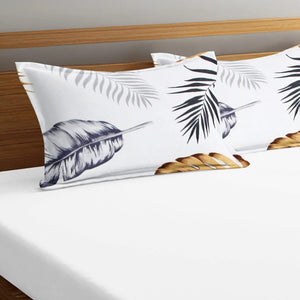 Soft Floral Print Pillow Cover Set In Multicolor Online At Best prices(2 Pcs)