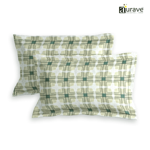 Printed Floral Set of 2 Pcs Pillow Cover - Beige